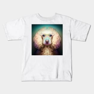 Fractal Design of A French Poodle Kids T-Shirt